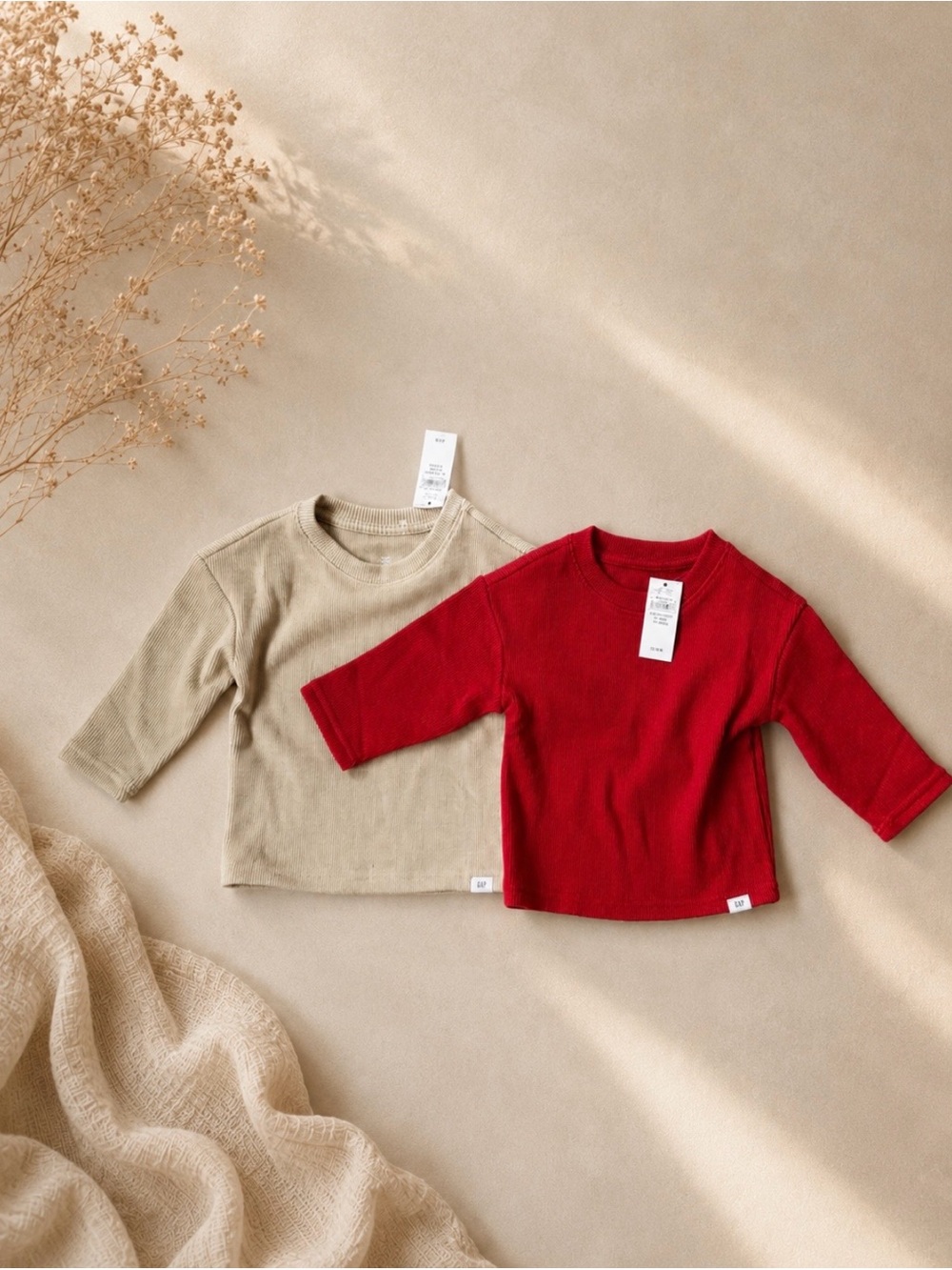 Babygap soft waffle knit tops